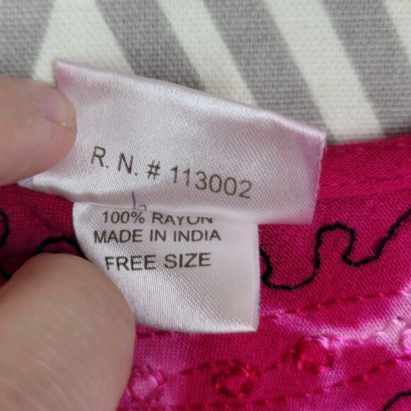 Vtg Beach Dress One size Small Medium Large XL Swim Cover-Up Tie Dye Assymetric - Picture 7 of 7